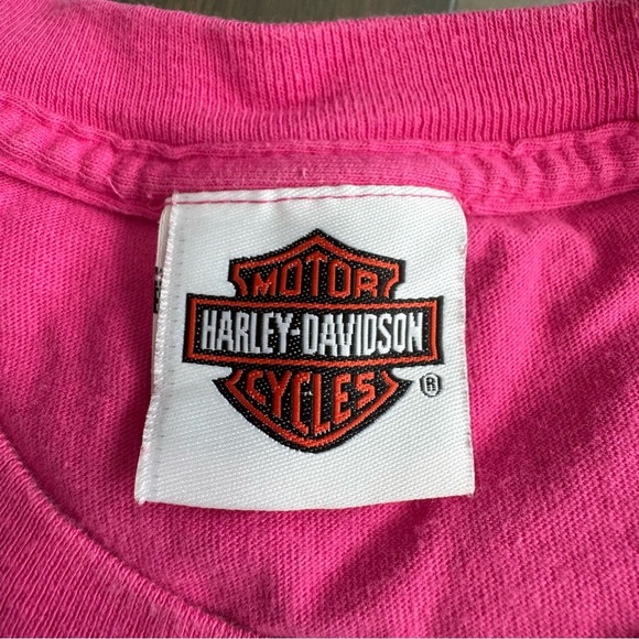 Harley Davidson 70th Anniversary Sturges Pink Graphic T-Shirt with Eagle Design - Picture 5 of 7